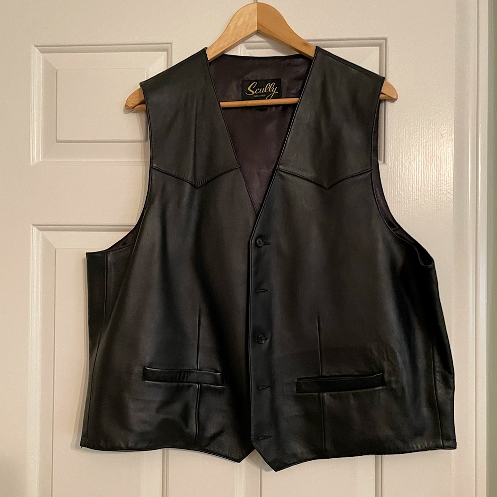 Scully Leather Country Vest Sz 48